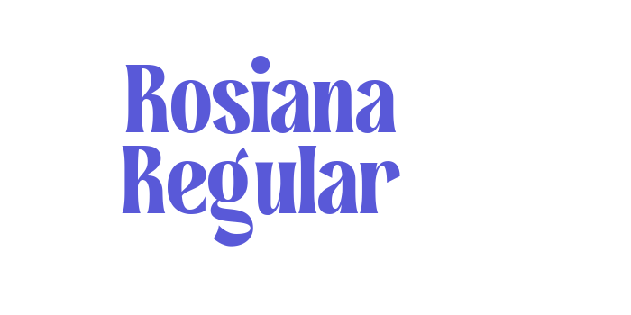 Rosiana Regular Font