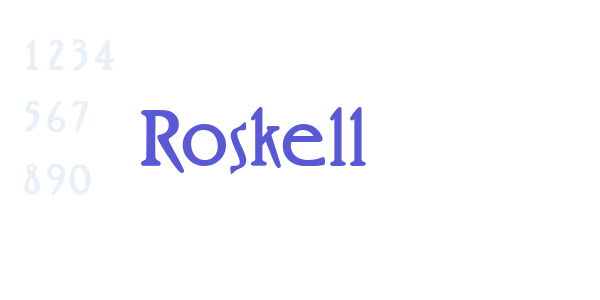 Roskell font free