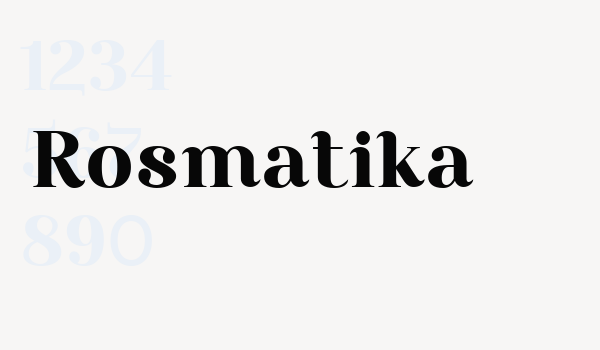 Rosmatika Font