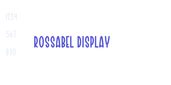 Rossabel Display font free