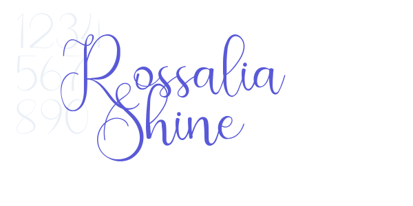 Rossalia Shine font free