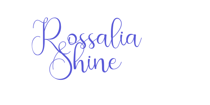 Rossalia Shine Font Download