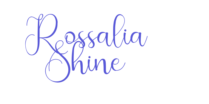 Rossalia Shine Font