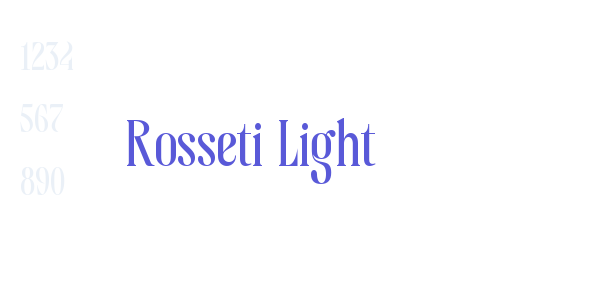 Rosseti Light font free