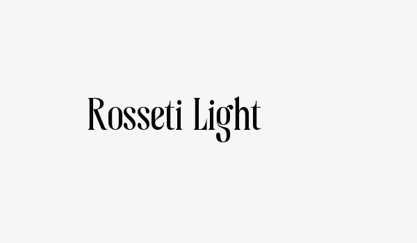 Rosseti Light Font