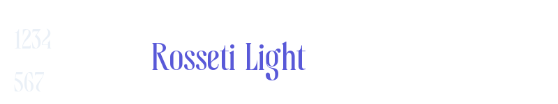 Rosseti Light-related font