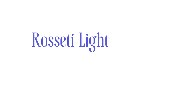 Rosseti Light Font