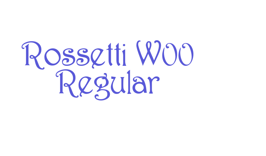 Rossetti W00 Regular Font Download