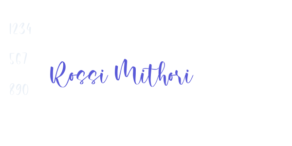 Rossi Mithori font free