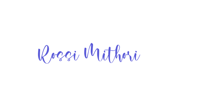 Rossi Mithori Font Download