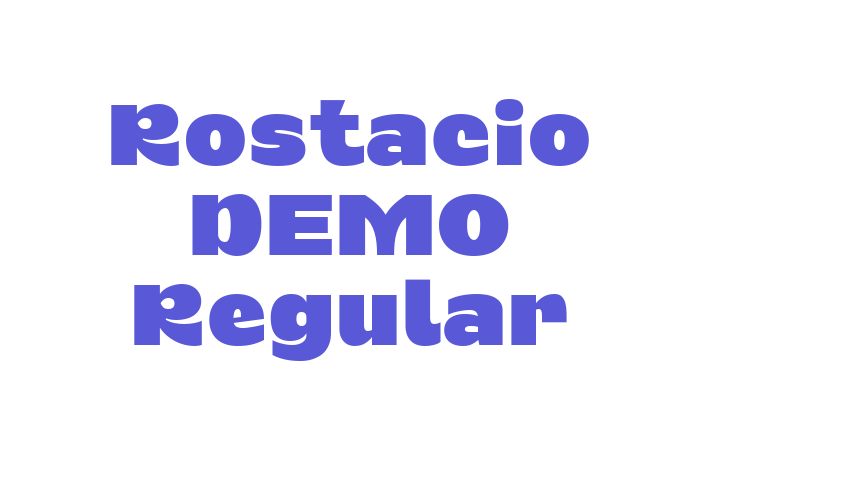 Rostacio DEMO Regular Font