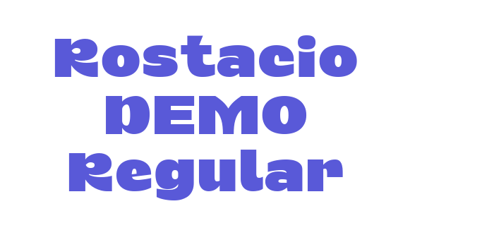 Rostacio DEMO Regular Font Download