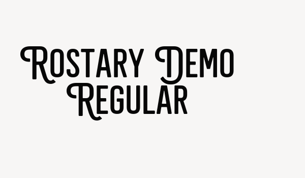 Rostary Demo Regular Font