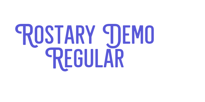 Rostary Demo Regular Font Download