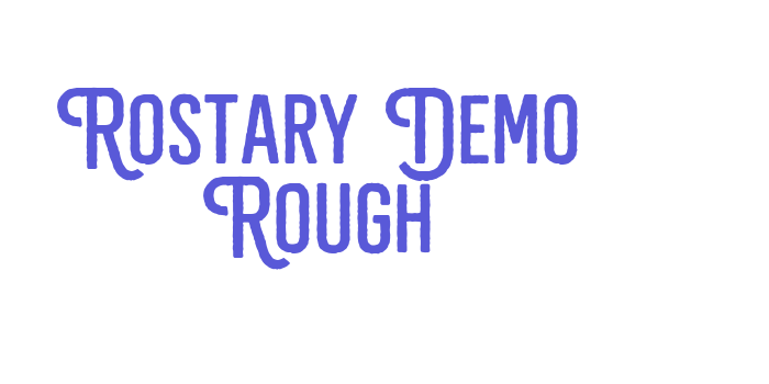 Rostary Demo Rough Font Download