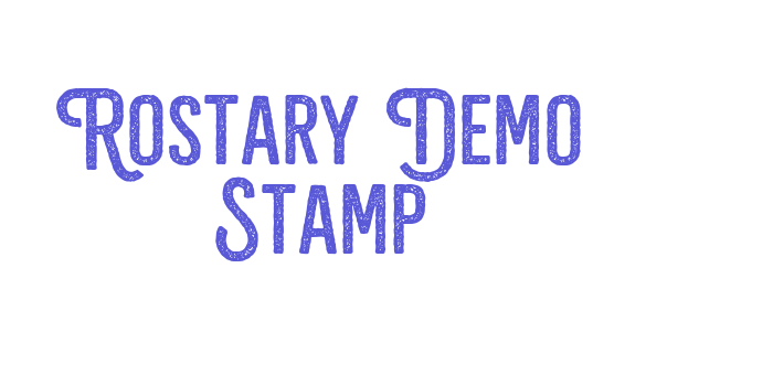 Rostary Demo Stamp Font Download