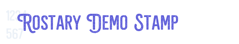 Rostary Demo Stamp-related font