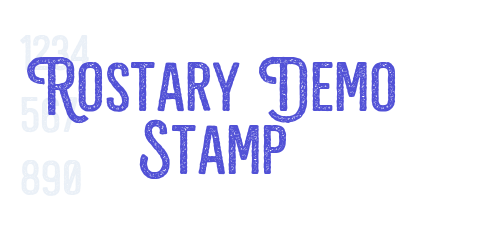 Rostary Demo Stamp-font-download