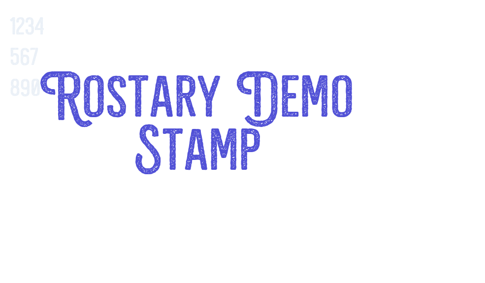 Rostary Demo Stamp-font-download