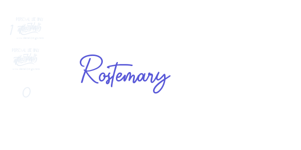 Rostemary font