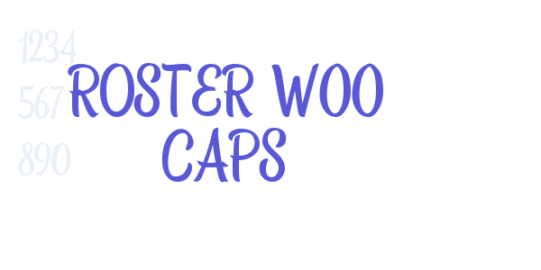 Roster W00 Caps font free