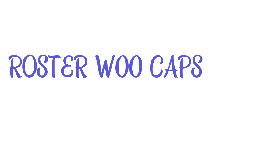 Roster W00 Caps Font Download