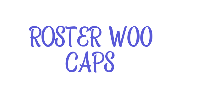 Roster W00 Caps Font Download