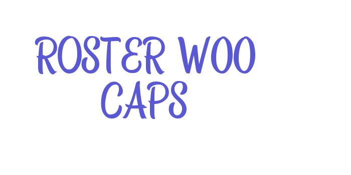 Roster W00 Caps Font