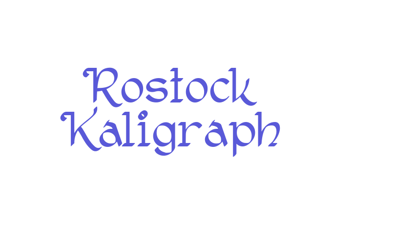 Rostock Kaligraph Font Download