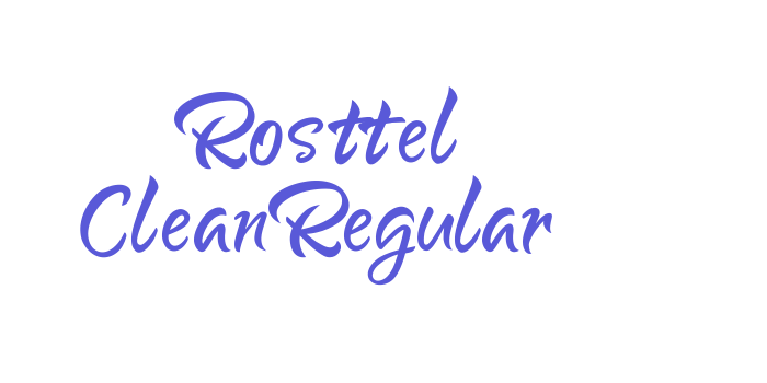 Rosttel CleanRegular Font Download