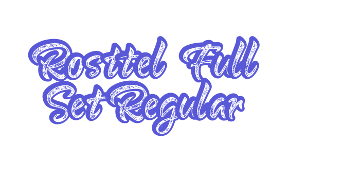 Rosttel Full SetRegular Font Download