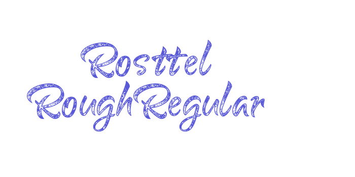 Rosttel RoughRegular Font Download