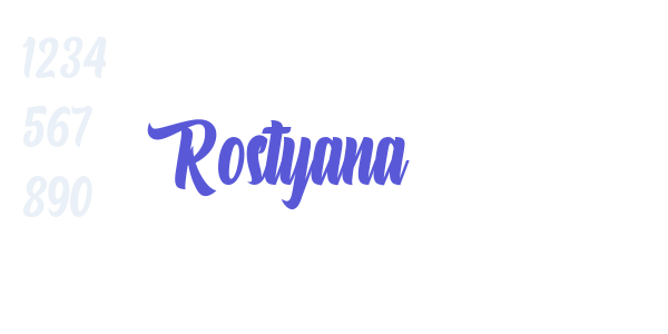 Rostyana font free