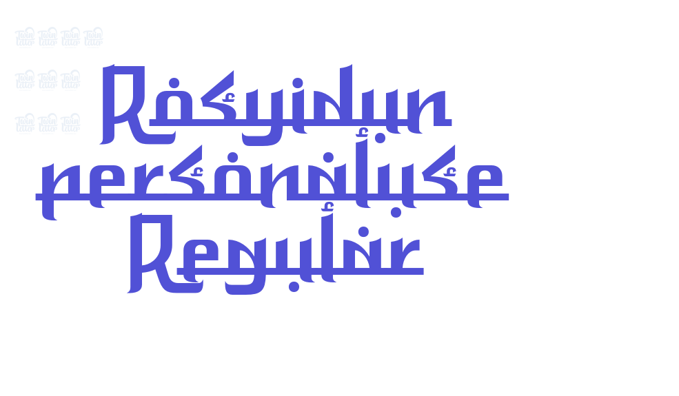 Rosyidun personaluse Regular-font-download