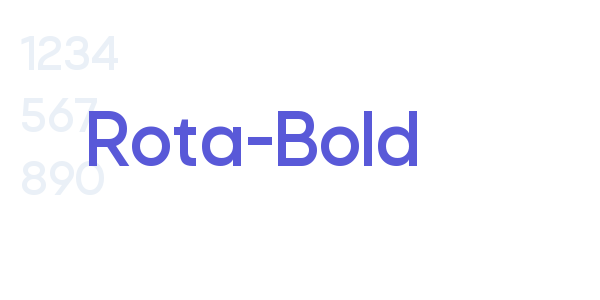 Rota-Bold font free