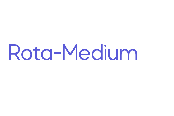 Rota-Medium Font