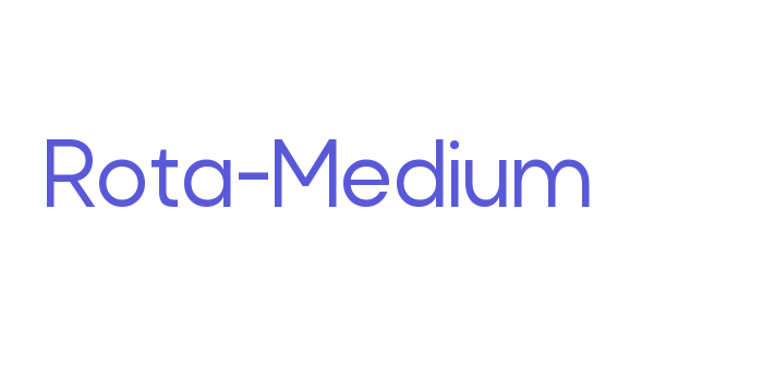 Rota-Medium Font Download