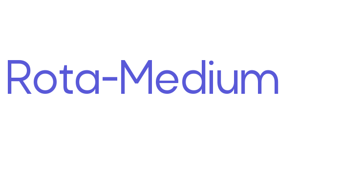 Rota-Medium Font