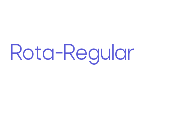 Rota-Regular Font