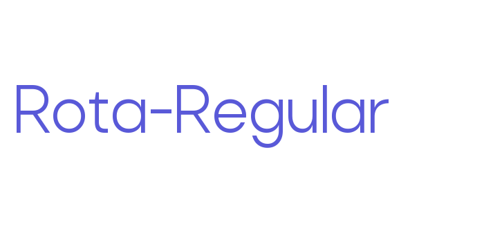 Rota-Regular Font