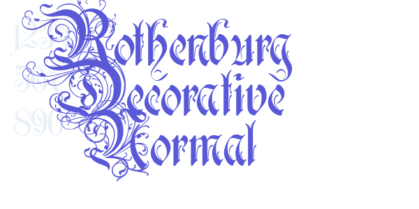 Rothenburg Decorative Normal font free