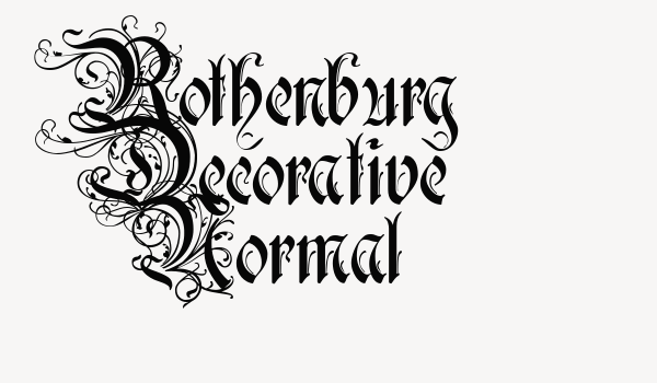 Rothenburg Decorative Normal Font