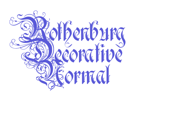 Rothenburg Decorative Normal Font