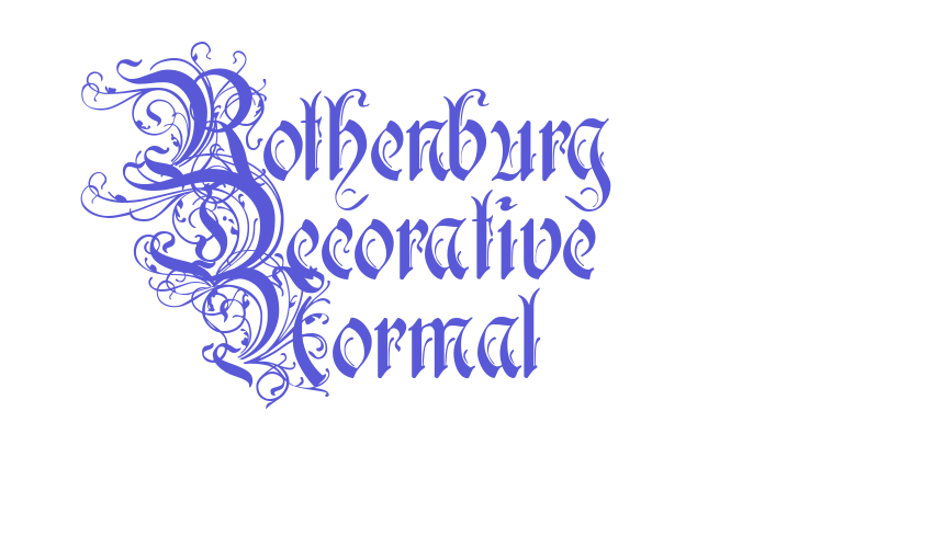 Rothenburg Decorative Normal Font