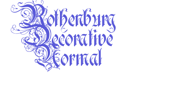 Rothenburg Decorative Normal Font Download