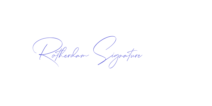 Rotherdam Signature Font Download