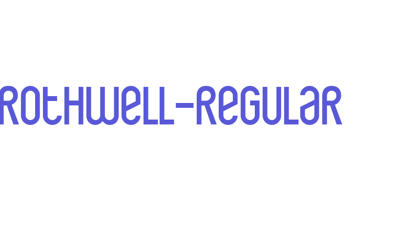 Rothwell-Regular Font