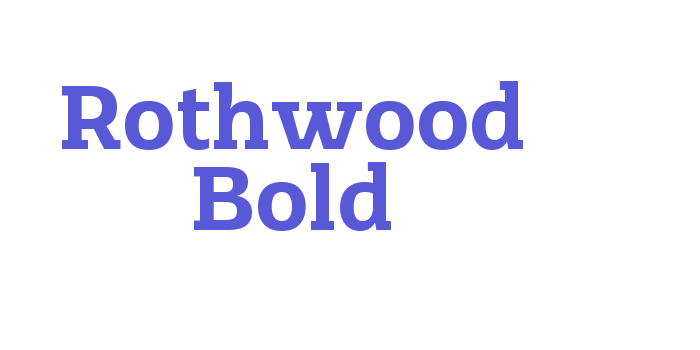 Rothwood Bold Font Download