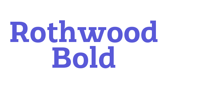 Rothwood Bold Font