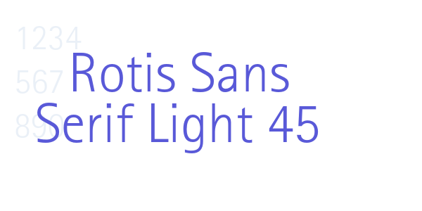 Rotis Sans Serif Light 45 font free